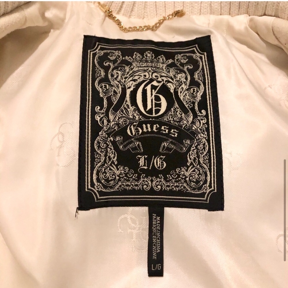 GUESS Ivory Wool-blend Coat - Picture 6 of 8